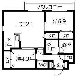 Ｌａ　Ｍｅｒｉｄｉａｎ　Ｃｅｎｔｒａｌの物件間取画像